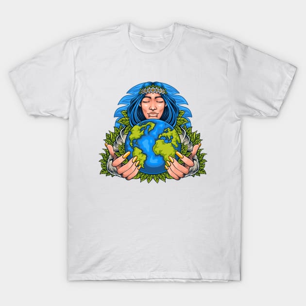 Mother earth T-Shirt by Mako Design 